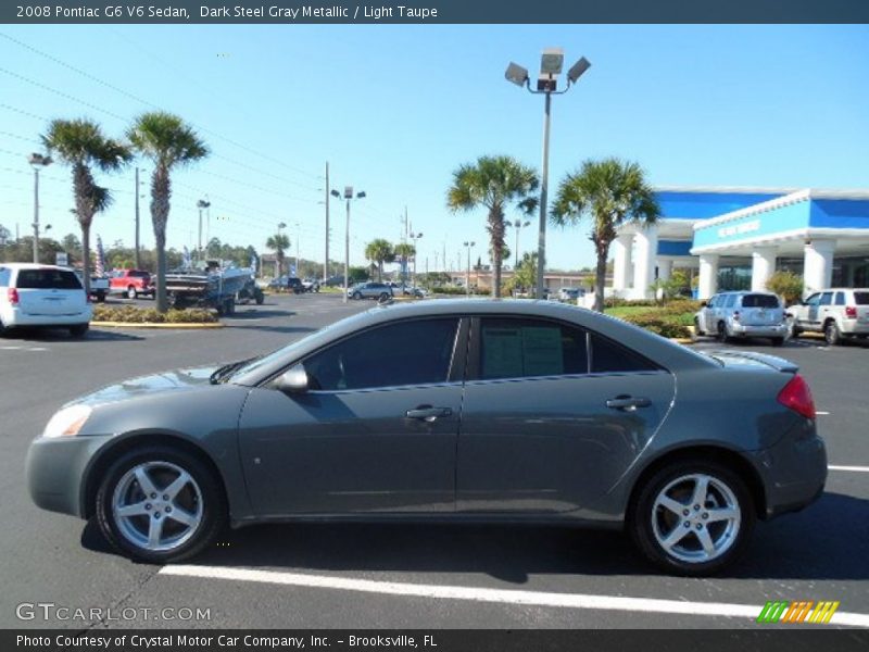 Dark Steel Gray Metallic / Light Taupe 2008 Pontiac G6 V6 Sedan