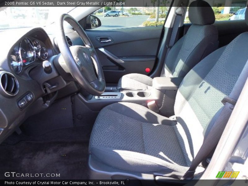 Dark Steel Gray Metallic / Light Taupe 2008 Pontiac G6 V6 Sedan