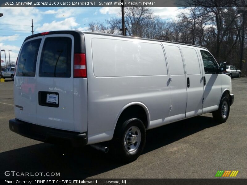Summit White / Medium Pewter 2015 Chevrolet Express 2500 Cargo Extended WT