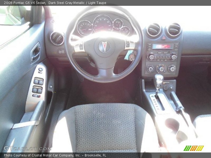 Dark Steel Gray Metallic / Light Taupe 2008 Pontiac G6 V6 Sedan