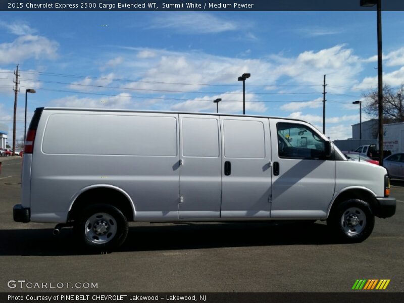 Summit White / Medium Pewter 2015 Chevrolet Express 2500 Cargo Extended WT