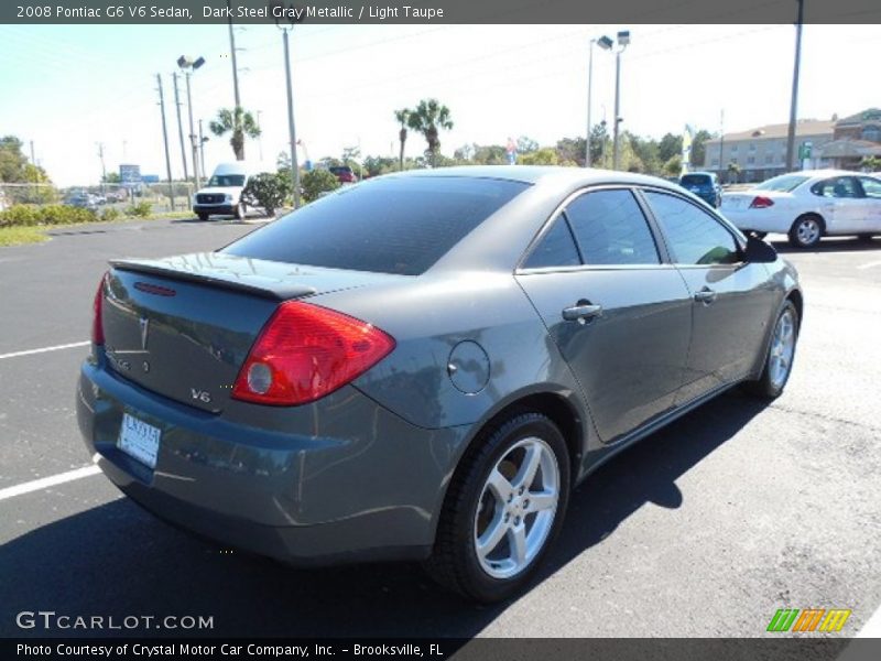 Dark Steel Gray Metallic / Light Taupe 2008 Pontiac G6 V6 Sedan