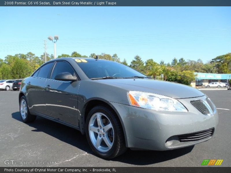 Dark Steel Gray Metallic / Light Taupe 2008 Pontiac G6 V6 Sedan