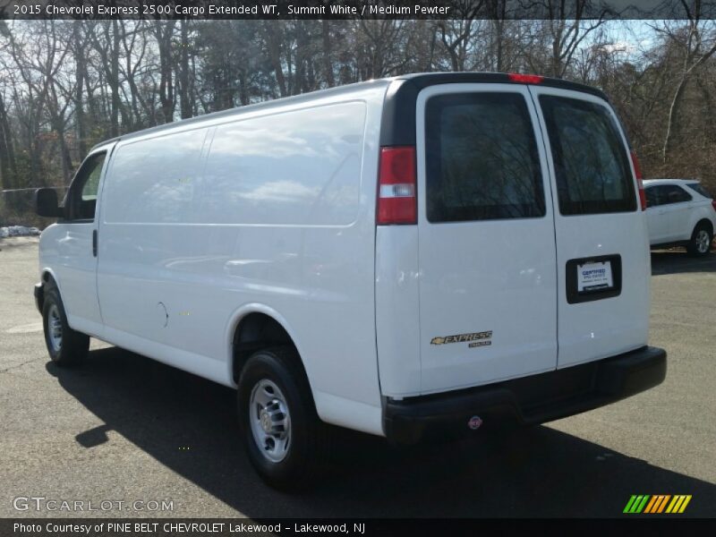 Summit White / Medium Pewter 2015 Chevrolet Express 2500 Cargo Extended WT