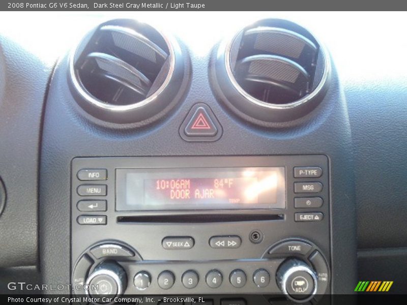Dark Steel Gray Metallic / Light Taupe 2008 Pontiac G6 V6 Sedan