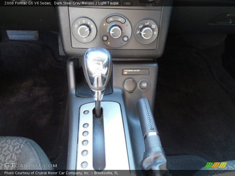 Dark Steel Gray Metallic / Light Taupe 2008 Pontiac G6 V6 Sedan