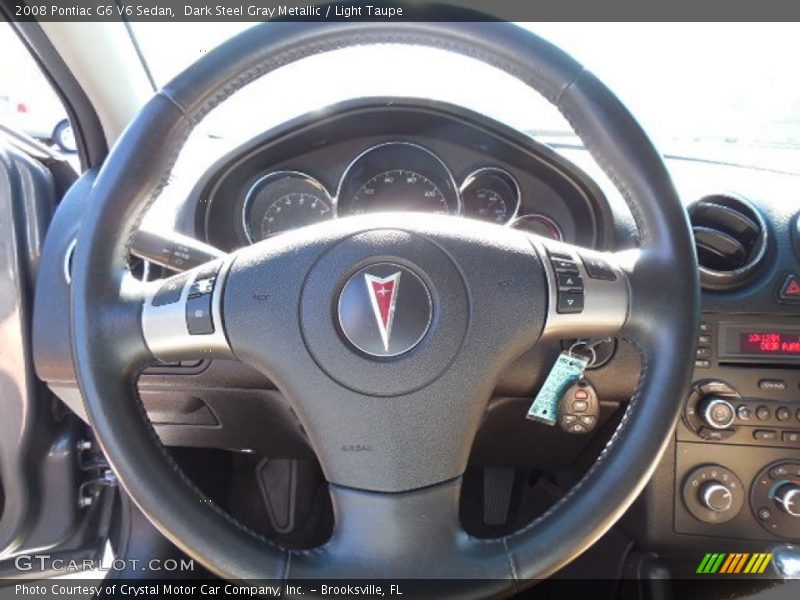 Dark Steel Gray Metallic / Light Taupe 2008 Pontiac G6 V6 Sedan