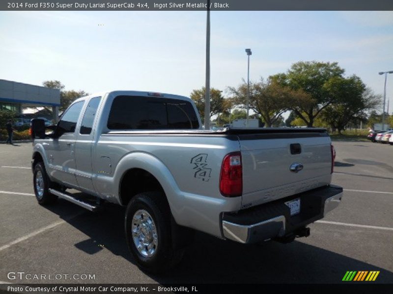 Ingot Silver Metallic / Black 2014 Ford F350 Super Duty Lariat SuperCab 4x4