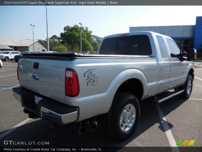 Ingot Silver Metallic / Black 2014 Ford F350 Super Duty Lariat SuperCab 4x4