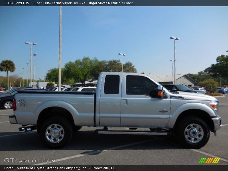 Ingot Silver Metallic / Black 2014 Ford F350 Super Duty Lariat SuperCab 4x4