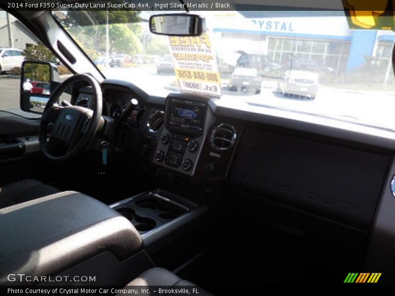 Ingot Silver Metallic / Black 2014 Ford F350 Super Duty Lariat SuperCab 4x4