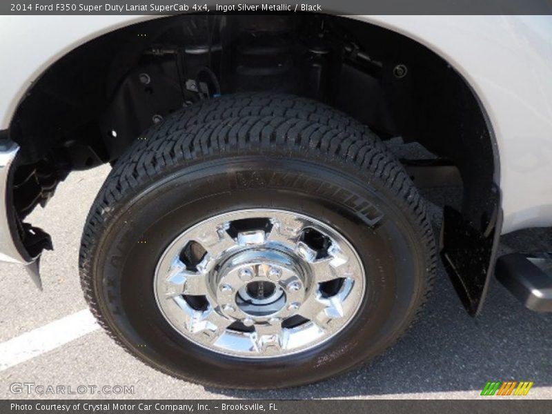 Ingot Silver Metallic / Black 2014 Ford F350 Super Duty Lariat SuperCab 4x4