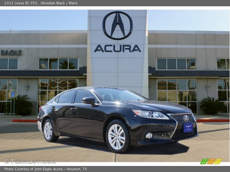 Obsidian Black / Black 2013 Lexus ES 350