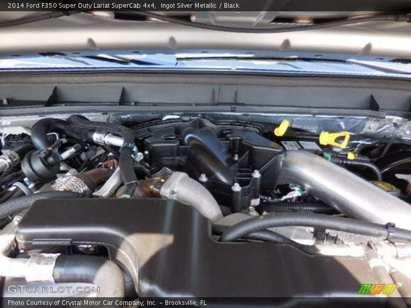 Ingot Silver Metallic / Black 2014 Ford F350 Super Duty Lariat SuperCab 4x4