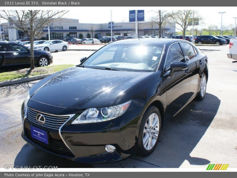 Obsidian Black / Black 2013 Lexus ES 350