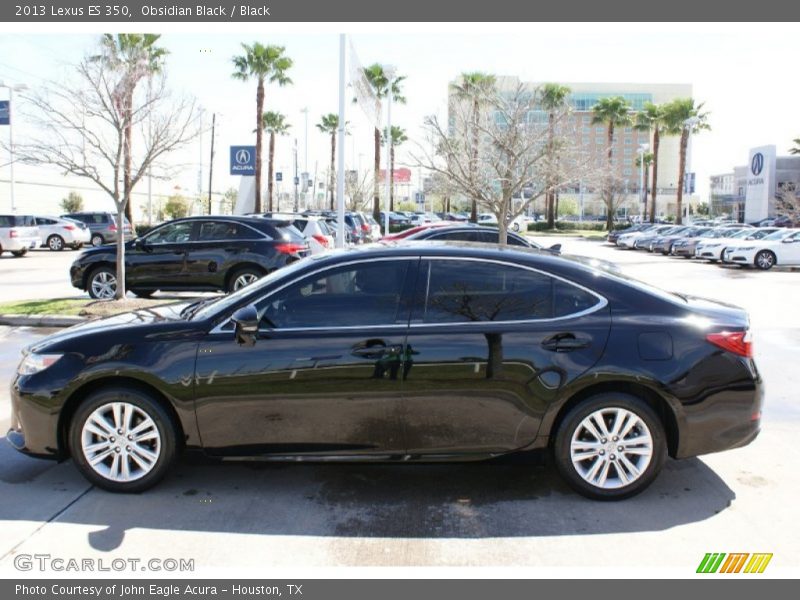 Obsidian Black / Black 2013 Lexus ES 350