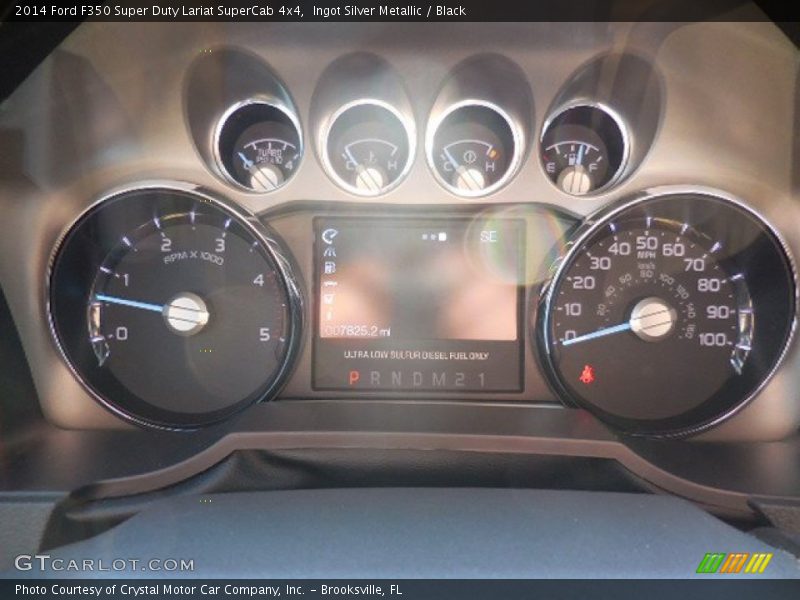 Ingot Silver Metallic / Black 2014 Ford F350 Super Duty Lariat SuperCab 4x4