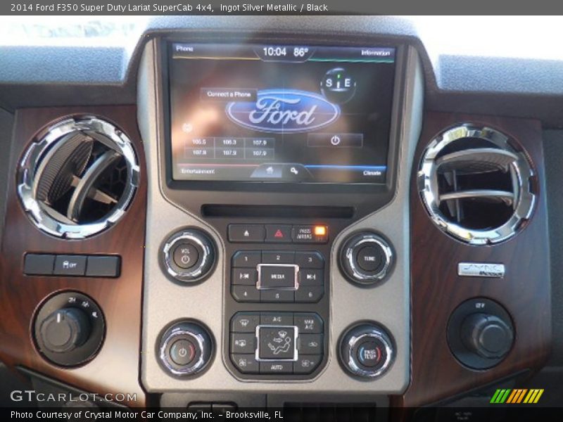 Ingot Silver Metallic / Black 2014 Ford F350 Super Duty Lariat SuperCab 4x4