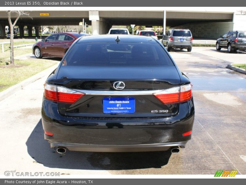 Obsidian Black / Black 2013 Lexus ES 350