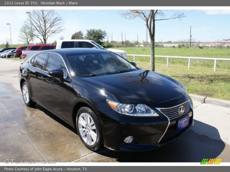 Obsidian Black / Black 2013 Lexus ES 350