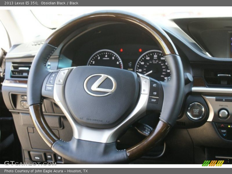 Obsidian Black / Black 2013 Lexus ES 350