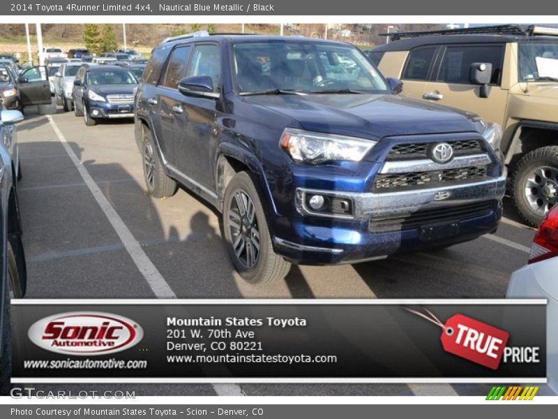 Nautical Blue Metallic / Black 2014 Toyota 4Runner Limited 4x4