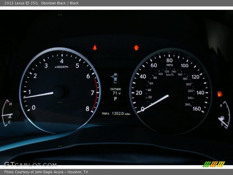 Obsidian Black / Black 2013 Lexus ES 350