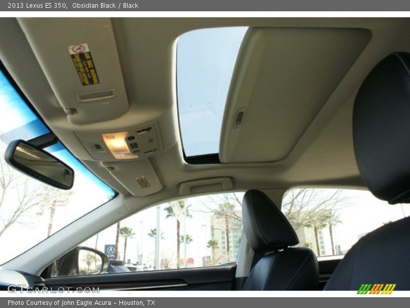 Obsidian Black / Black 2013 Lexus ES 350