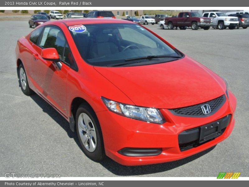 Rallye Red / Black 2013 Honda Civic LX Coupe