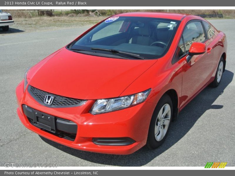 Rallye Red / Black 2013 Honda Civic LX Coupe