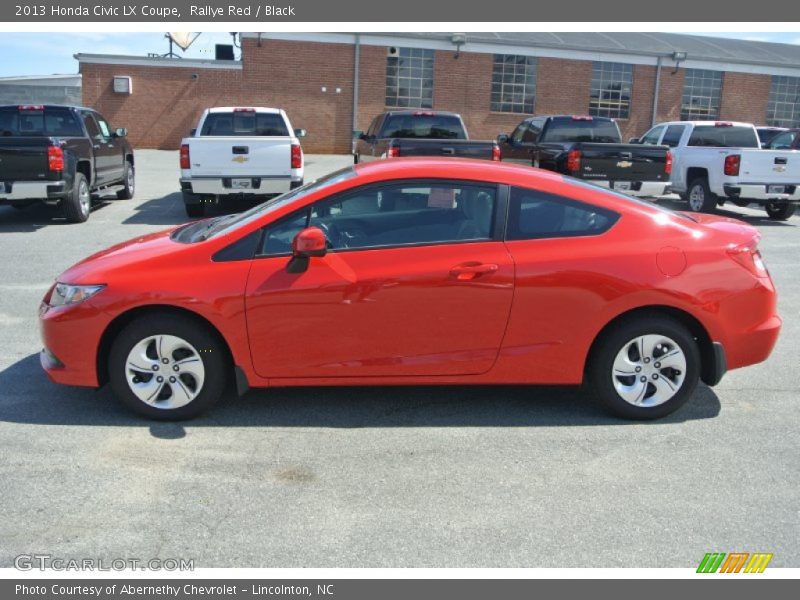 Rallye Red / Black 2013 Honda Civic LX Coupe