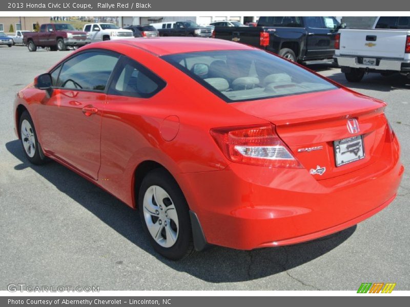 Rallye Red / Black 2013 Honda Civic LX Coupe