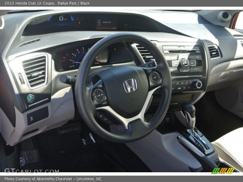 Rallye Red / Black 2013 Honda Civic LX Coupe
