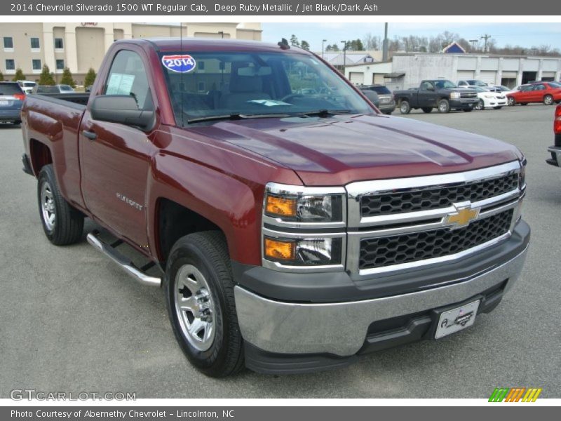 Deep Ruby Metallic / Jet Black/Dark Ash 2014 Chevrolet Silverado 1500 WT Regular Cab