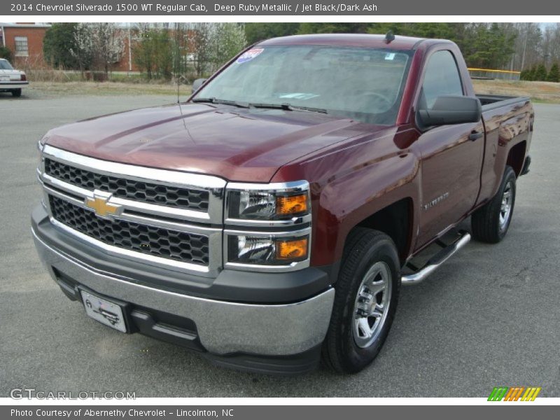 Deep Ruby Metallic / Jet Black/Dark Ash 2014 Chevrolet Silverado 1500 WT Regular Cab