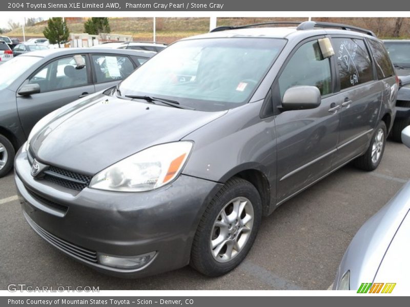 Phantom Gray Pearl / Stone Gray 2004 Toyota Sienna XLE Limited AWD