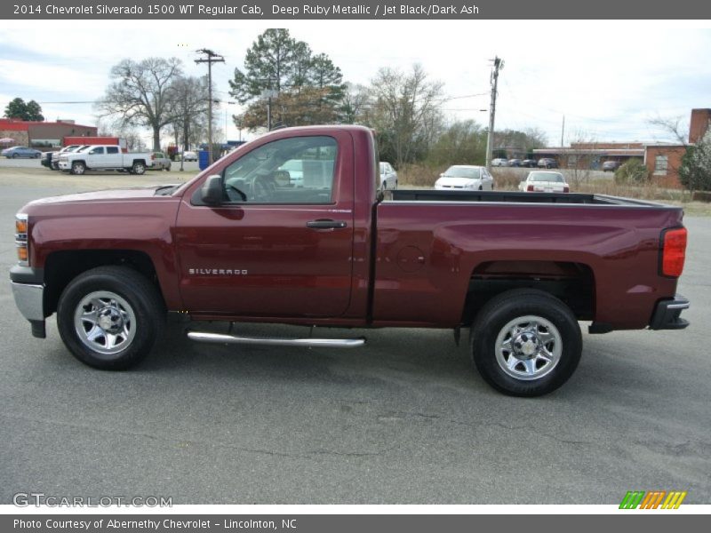 Deep Ruby Metallic / Jet Black/Dark Ash 2014 Chevrolet Silverado 1500 WT Regular Cab