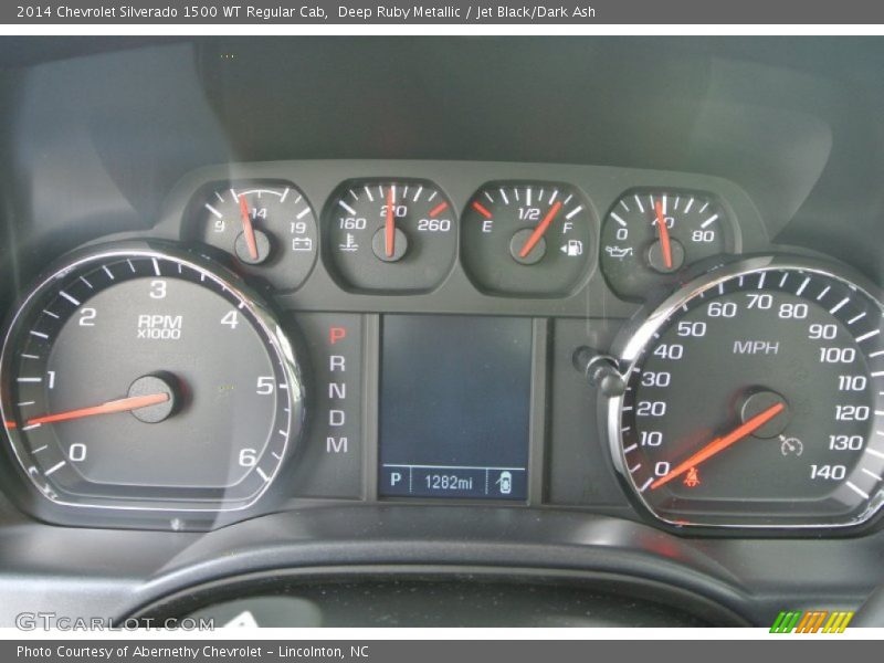 Deep Ruby Metallic / Jet Black/Dark Ash 2014 Chevrolet Silverado 1500 WT Regular Cab