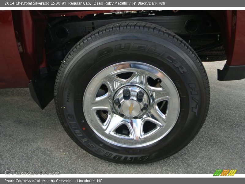 Deep Ruby Metallic / Jet Black/Dark Ash 2014 Chevrolet Silverado 1500 WT Regular Cab