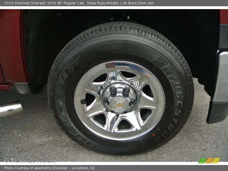 Deep Ruby Metallic / Jet Black/Dark Ash 2014 Chevrolet Silverado 1500 WT Regular Cab