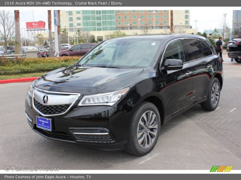 Crystal Black Pearl / Ebony 2016 Acura MDX SH-AWD Technology