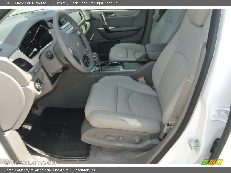 White / Dark Titanium/Light Titanium 2015 Chevrolet Traverse LTZ