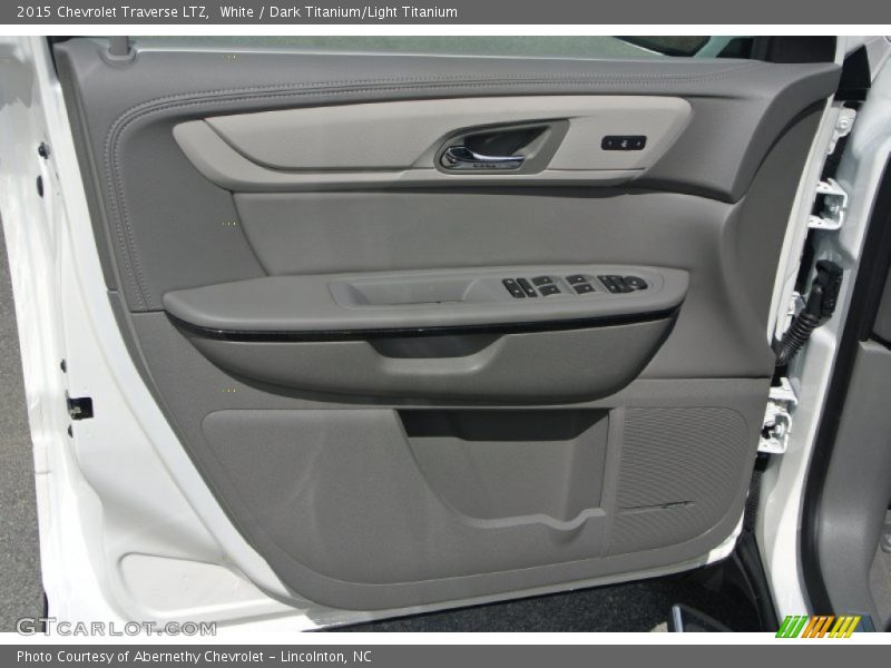 White / Dark Titanium/Light Titanium 2015 Chevrolet Traverse LTZ