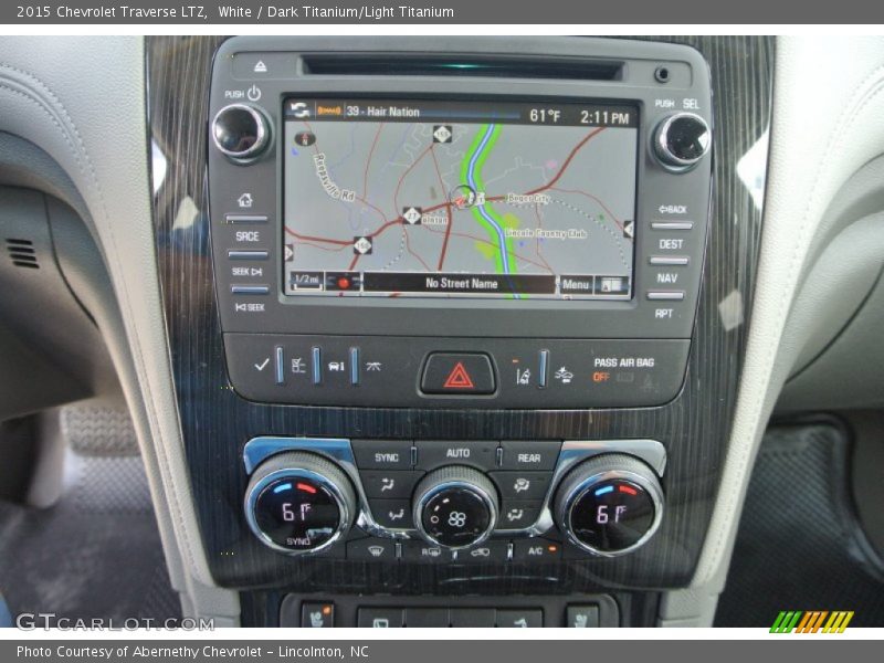 White / Dark Titanium/Light Titanium 2015 Chevrolet Traverse LTZ