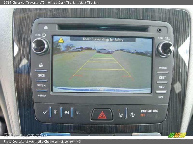 White / Dark Titanium/Light Titanium 2015 Chevrolet Traverse LTZ