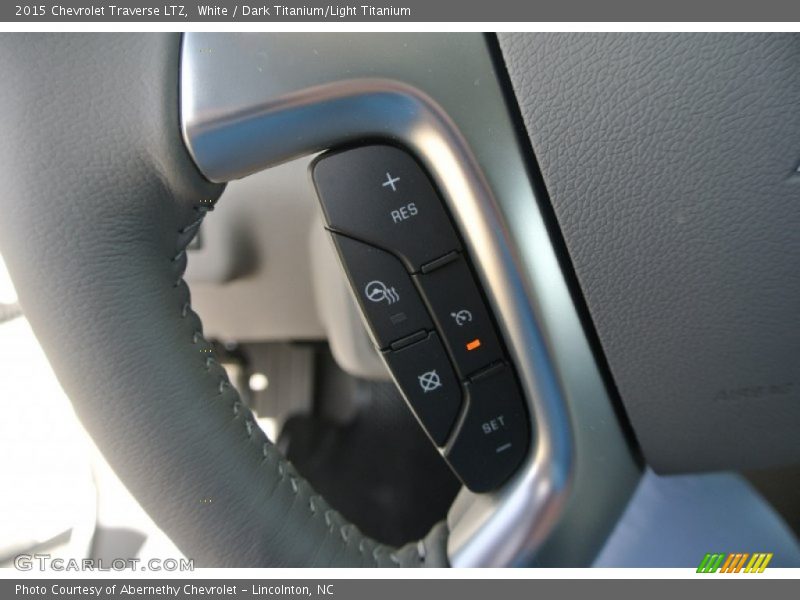 White / Dark Titanium/Light Titanium 2015 Chevrolet Traverse LTZ