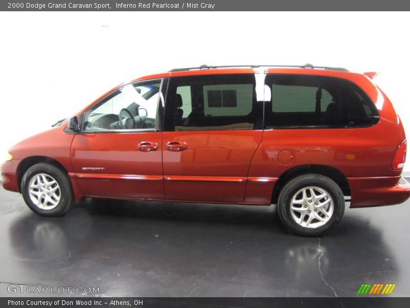 Inferno Red Pearlcoat / Mist Gray 2000 Dodge Grand Caravan Sport