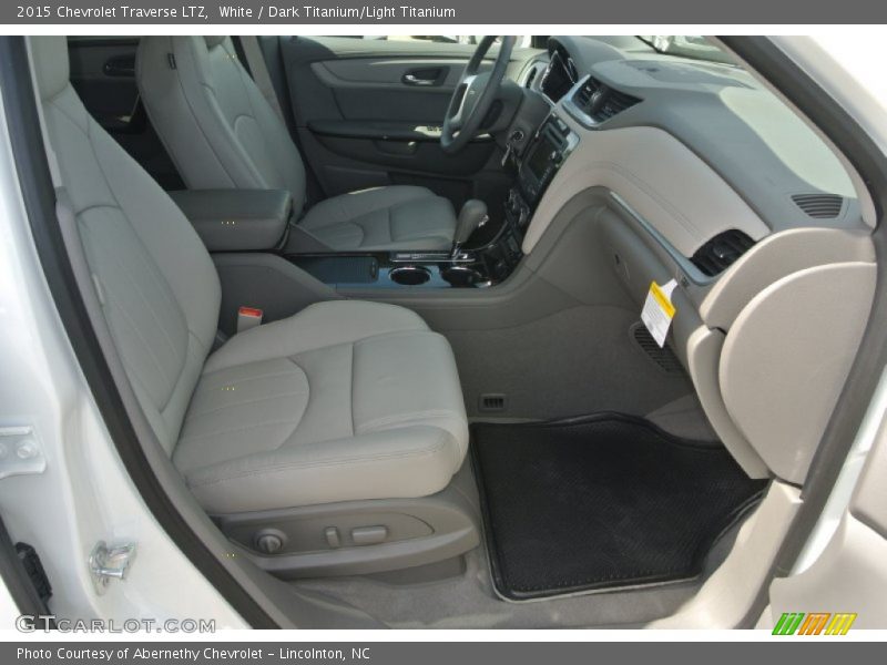White / Dark Titanium/Light Titanium 2015 Chevrolet Traverse LTZ
