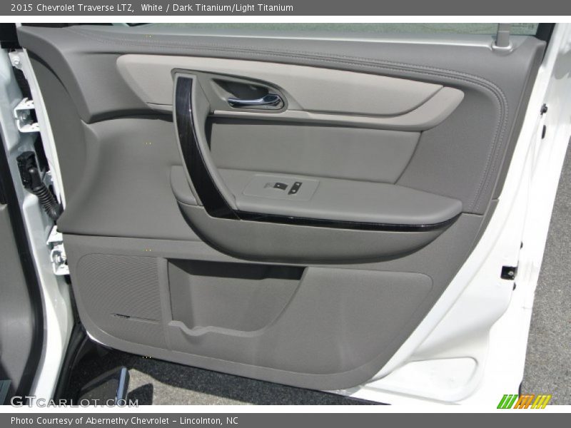 White / Dark Titanium/Light Titanium 2015 Chevrolet Traverse LTZ