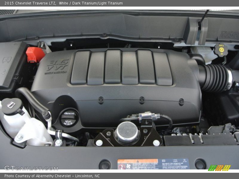 White / Dark Titanium/Light Titanium 2015 Chevrolet Traverse LTZ